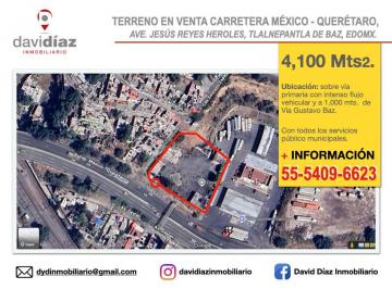 Terreno comercial , Tlalnepantla de Baz · Terreno en Venta en Tlalnepantla, a Pie de Carretera México - Querétaro