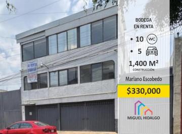 Bodega comercial · 1400m² · 5 Estacionamientos · Renta Bodega, Excelente Ubicación en Mariano Escobedo
