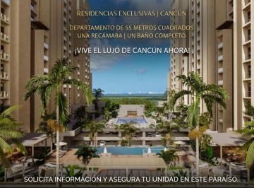 Departamento · 55m² · 1 Recámara · Departamento en Venta en Cancún 1 Recamara con Sky Bar