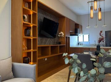 Departamento · 75m² · 2 Recámaras · 2 Estacionamientos · Departamento Nuevo Amueblado en Cholul