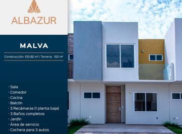 Casa · 115ha · 3 Recámaras · 2 Estacionamientos · Casa en Venta en Albazur Residencial Tlajomulco Jalisco