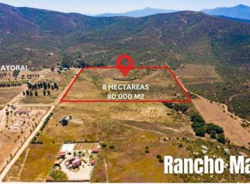 Terreno / Lote · 80000m² · Terreno en Venta en Valle de Guadalupe 20dll m²