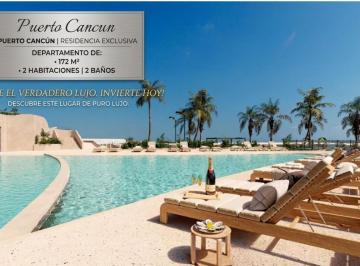Departamento · 172m² · 2 Recámaras · Departamento en Venta en Puerto Cancún 2 Recamaras con Alberca y Elevador