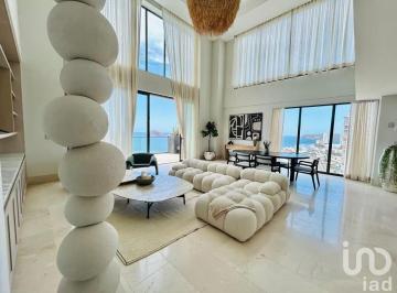 Departamento · 423m² · 3 Recámaras · 1 Estacionamiento · Se Vende Penthouse Senior en Torre Frente Al Malecón de Mazatlán, Sinaloa