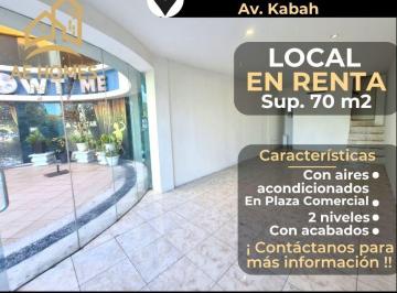 Local comercial , Benito Juárez · Local en Renta en Cancun en Plaza Comercial Av Kabah Sm 16