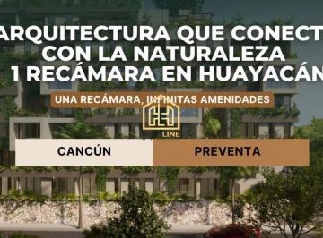 Departamento · 93m² · 2 Recámaras · 1 Estacionamiento · Departamento en Venta en Cancun 1 Habitación con Alberca, Gimnasio, Lobby