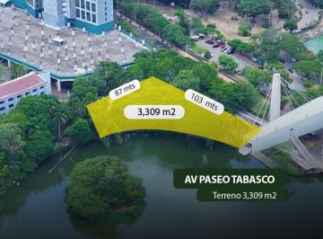 Terreno / Lote , Villahermosa · Terreno Comercial en Venta en Paseo Tabasco F - 820