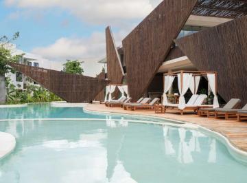 Departamento de 2 habitaciones, Tulum · Departamento Amueblado con Alberca, Bar, en Venta, Aldea Zama, Tulum