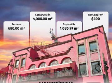Oficina · 1085m² · Oficinas en Renta en Hipocampo, Álvaro Obregón – con Elevador y Doble Nivel Disponible