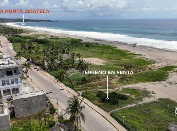 Terreno / Lote · 1737m² · Terreno Frente a Playa Zicatela