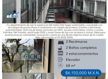 Departamento de 2 habitaciones, Benito Juárez · Departamento Para Estrenar en Zona Se Alta Plusvalia
