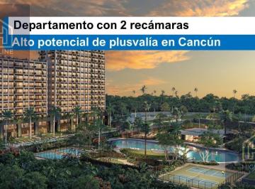 Departamento · 84m² · 2 Recámaras · 1 Estacionamiento · Oportunidad de Inversión en Cancún: Departamento con Acceso a Más de 30 Amenidades Exclusivas
