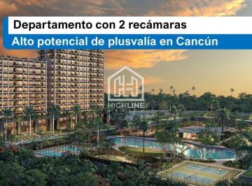 Departamento · 84m² · 2 Recámaras · 1 Estacionamiento · Oportunidad de Inversión en Cancún: Departamento con Acceso a Más de 30 Amenidades Exclusivas