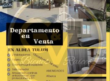 Departamento · 2 Recámaras · 1 Estacionamiento · Departamento en Aldea Tulum