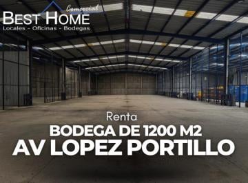 Bodega comercial · 1200m² · 2 Estacionamientos · Bodega De1200 m² en Renta en Av Lopez Portillo - Cancún
