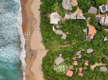 Casa · 132m² · 3 Recámaras · 2 Estacionamientos · Casa con Vista Mar y Acceso Directo a Playa San Agustinillo, Oaxaca