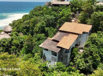 Casa · 132m² · 3 Recámaras · 2 Estacionamientos · Casa con Vista Mar y Acceso Directo a Playa San Agustinillo, Oaxaca
