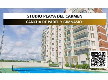 Departamento · 41m² · 1 Recámara · 1 Estacionamiento · Venta de Studio Playa del Carmen con Rooftop Alberca y Cancha de Padel