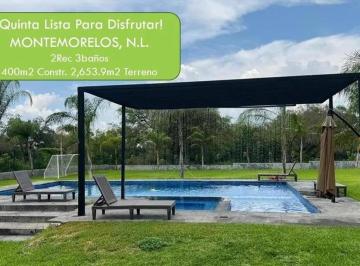 Quinta de 2 habitaciones, Montemorelos · Quinta Vacacional en Venta, Montemorelos, Las Palmas, 2 Recámaras, 2654 m²