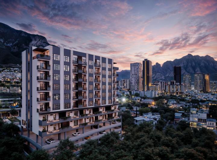 Desarrollo vertical , Santa Catarina · Eon Departamentos en Valle Poniente