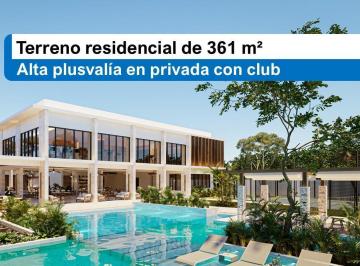 Terreno / Lote · 361m² · Invierte en un Terreno de 361 m² en Privada Premium en El Corazón de La Riviera Maya
