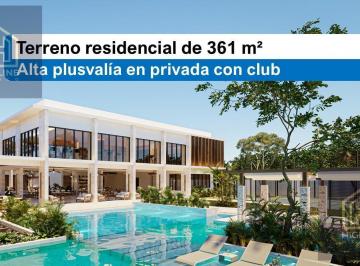 Terreno / Lote · 361m² · Invierte en un Terreno de 361 m² en Privada Premium en El Corazón de La Riviera Maya