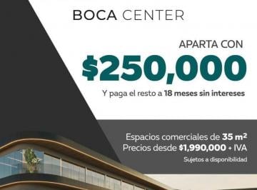Local comercial · 35m² · 10 Estacionamientos · Locales en Venta en Frac. La Tampiquera (Boca Center)