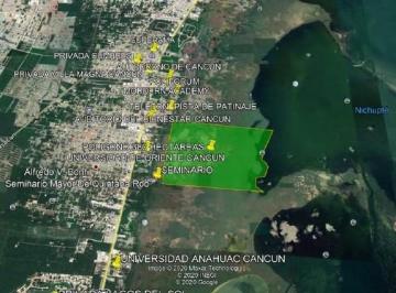 Terreno / Lote · 3800000ha · Terreno en Cancún Junto a Laguna Nichupté, en Venta, de 380 Hectáreas, Uso Mixto