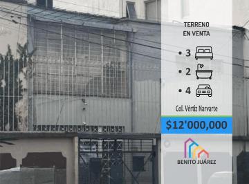 Casa · 150m² · 3 Recámaras · 4 Estacionamientos · Casa en Venta Como Terreno en Uxmal, Col. Vértiz Narvarte