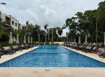Departamento · 104m² · 2 Recámaras · 2 Estacionamientos · Departamento en Renta, Residencial Ombú, Cancun, Quintana Roo.