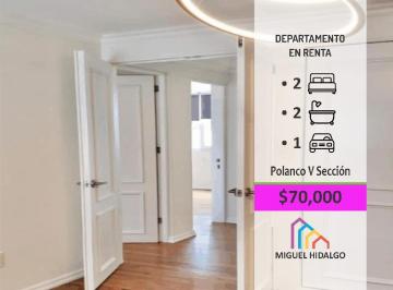 Departamento · 150m² · 2 Recámaras · 1 Estacionamiento · Departamento en Renta en Homero, Polanco 5a Sección, Miguel Hidalgo