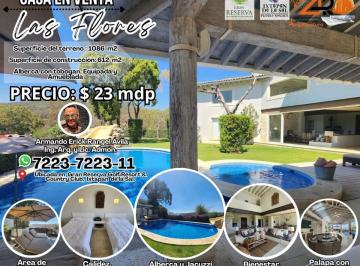 Casa de 6 habitaciones, Ixtapan de la Sal · Casa Las Flores de Dos Niveles con Alberca y Jacuzzi con Tobogán, Amplio Jardín, y Diseño Único.