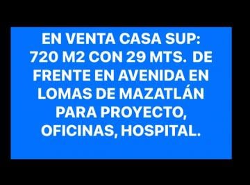 Terreno / Lote , Mazatlán · Terreno Para Proyecto, Oficinas, Hospitales