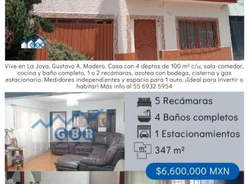 Casa de 5 habitaciones, Gustavo A. Madero · Casa en Venta en La Joya Gustavo a Madero.