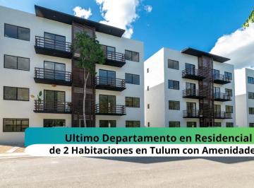 Departamento en Planta Baja · Departamento en Planta Baja Venta en Tulum de 2 Habitaciones con Alberca Privada