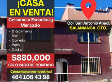 Casa de 2 habitaciones, Salamanca · Casa en Venta, Colonia San Antonio, Salamanca Gto