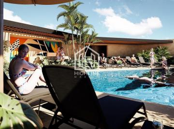 Departamento · 34m² · 1 Recámara · Departamento Estudio en Venta en Playa del Carmen con Elevador y Coworking