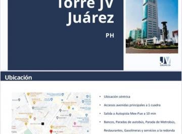 Oficina , Puebla · Se Renta Penthouse Amueblado Torre Jv Av Juarez 185 m²
