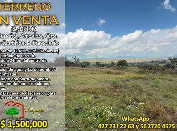 Terreno / Lote , Amealco de Bonfil · El Saucito Venta de 12,415 m² con Casa Rustica y Servicios Disponibles.