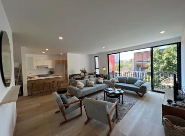Departamento de 2 habitaciones, Miguel Hidalgo · Pent House Exterior con Roof Privado de 55 m² en La Colonia Escandón