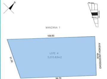 Terreno / Lote · 5010m² · Terreno Comercial 2522 m² Sobre Av Universidades