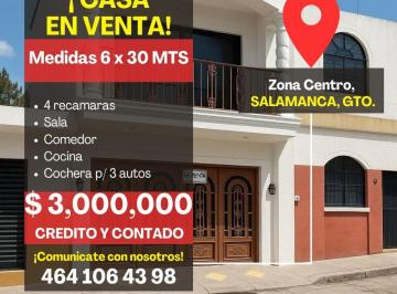 Casa de 4 habitaciones, Salamanca · Casa en Venta, Zona Centro, Salamanca Gto