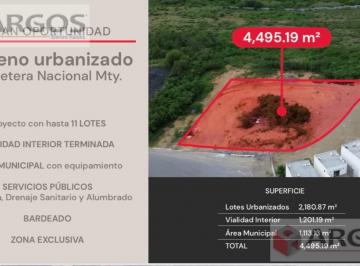 Terreno / Lote · 4495m² · Terreno Urbanizado en Carretera Nacional