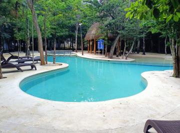 Departamento de 2 habitaciones, Puerto Morelos · Oportunidad! Vendo Depto. en Alborada I, Pto. Morelos, Alberca y Seguridad, 2 Rec.