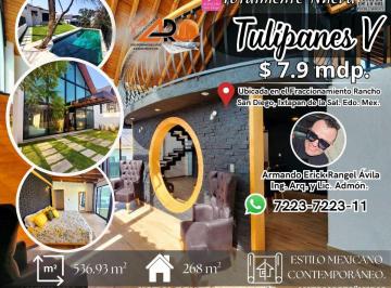 Casa de 4 habitaciones, Ixtapan de la Sal · Tulipanes V: Residencia con Alberca y Jardín en Rancho San Diego, Activo Inmobiliario.
