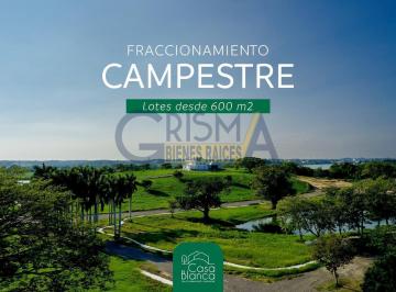 Terreno / Lote · 600m² · Terrenos en Venta en Fraccionamiento Residencial Campestre Casa Blanca Frente Al Río