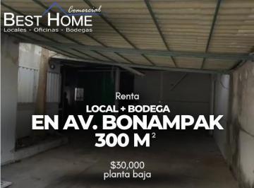 Local comercial · 300m² · 2 Estacionamientos · Se Renta Local/bodega 300 m² en Av Bonampak - Cancún