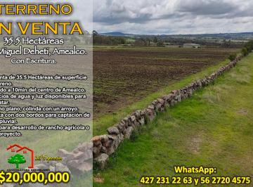 Terreno / Lote , Amealco de Bonfil · San Miguel Dehetí, Amealco. Rancho en Venta de 35.5 Hectáreas.
