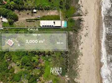 Terreno / Lote · 3000m² · Terreno en Venta en Puerto Escondido, Oaxaca - Frente a Playa El Puertecito