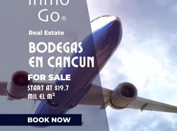 Bodega comercial · 1330m² · 4 Estacionamientos · Venta Bodega $24.915 Mdp, Terreno1330, Cancun Aeropuerto